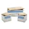 Ocean Breeze Storage Boxes, Bench and Seating Set